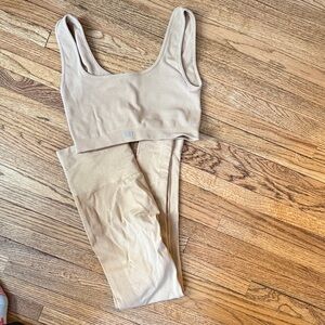 SET Active x REVOLVE Tan workout set